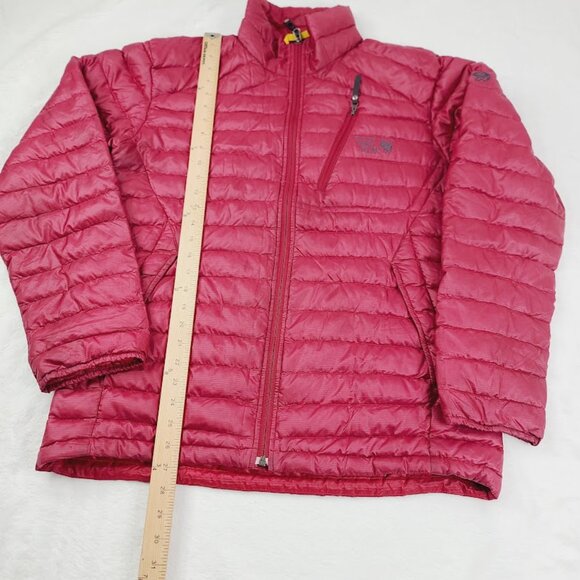 Mountain Hardwear Men's Red 800 Down Long Sleeve Padded Puffer Jacket Size L - Picture 5 of 12